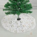 Silverfärgad julgranfot