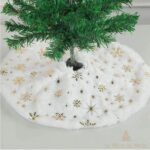 Silverfärgad julgranfot