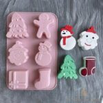 Silikonform för kakor – julmotiv