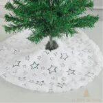 Silverfärgad julgranfot
